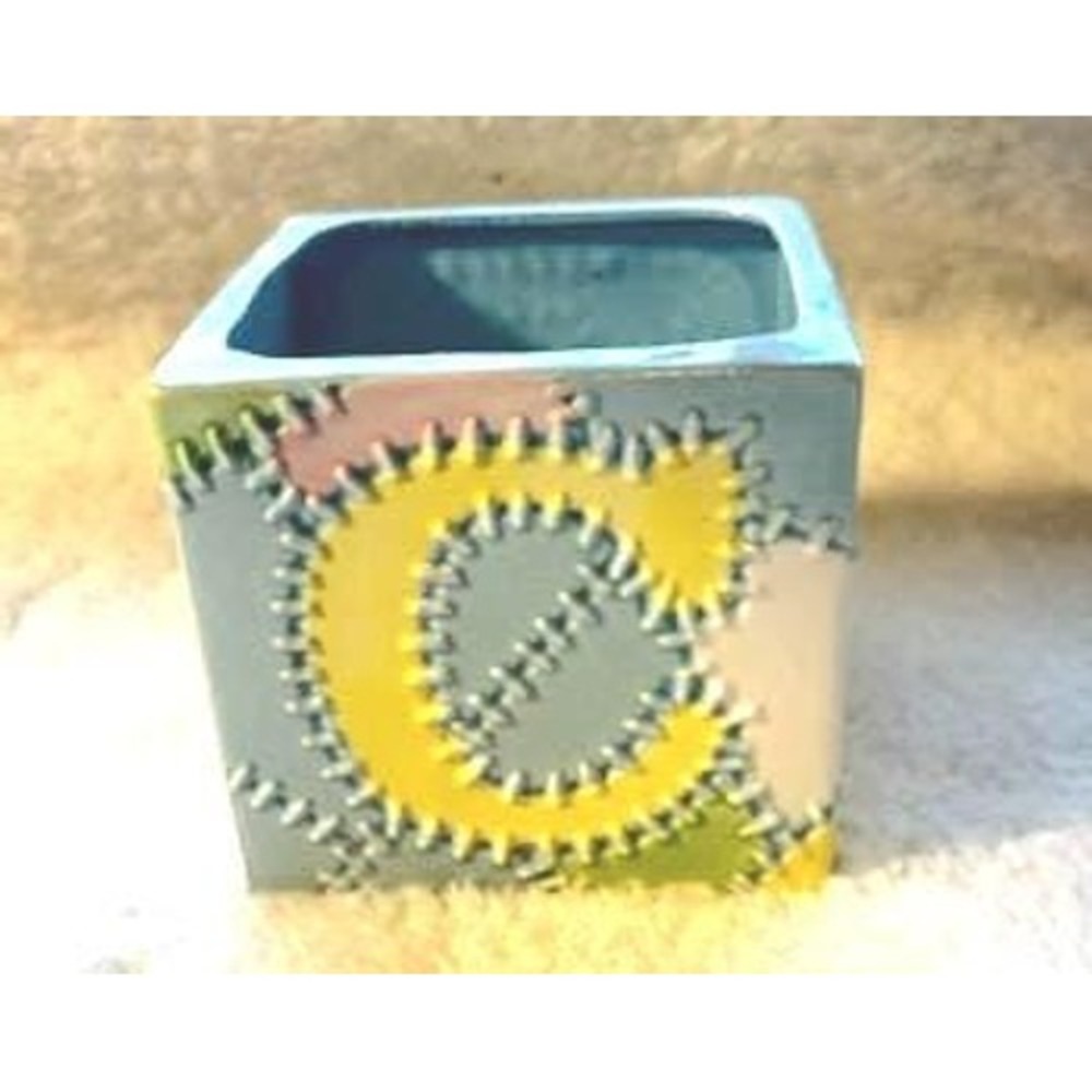 Lefton Vintage‎ Ceramic Baby Block Planter